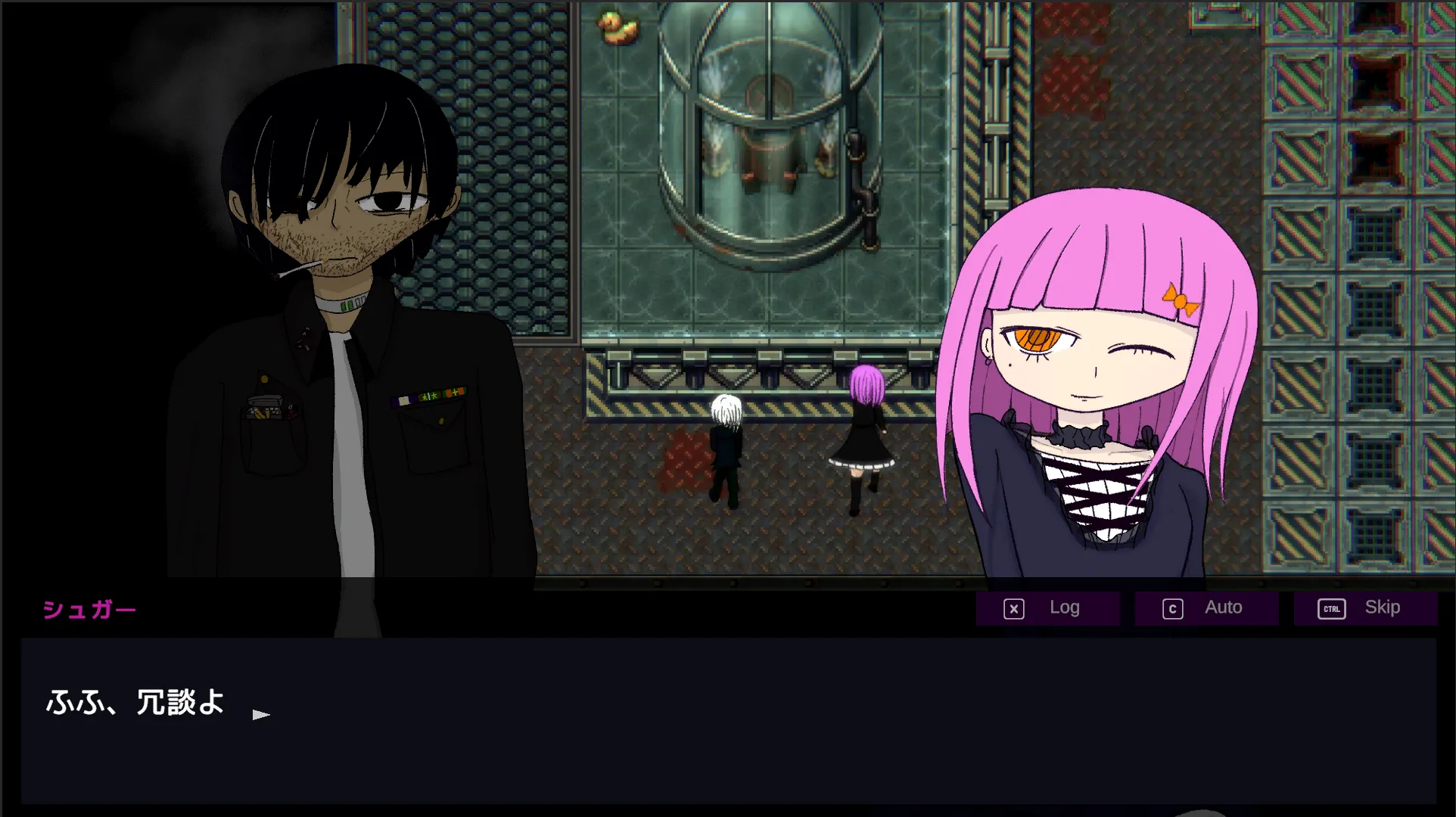 ロボットのカスタマイズ画面。武器や装備を選択するインターフェース