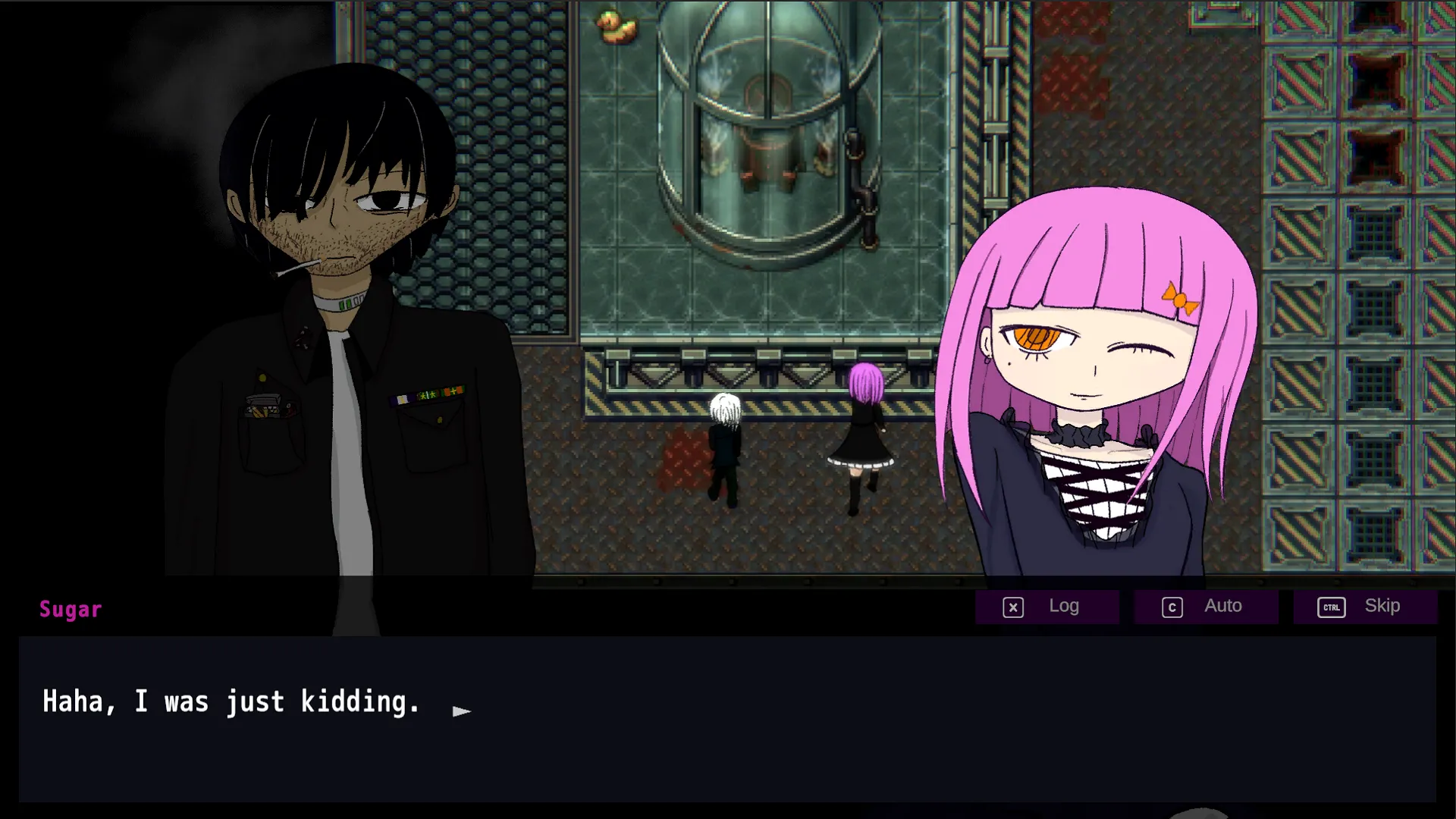 Robot customization interface. Weapon and equipment selection screen