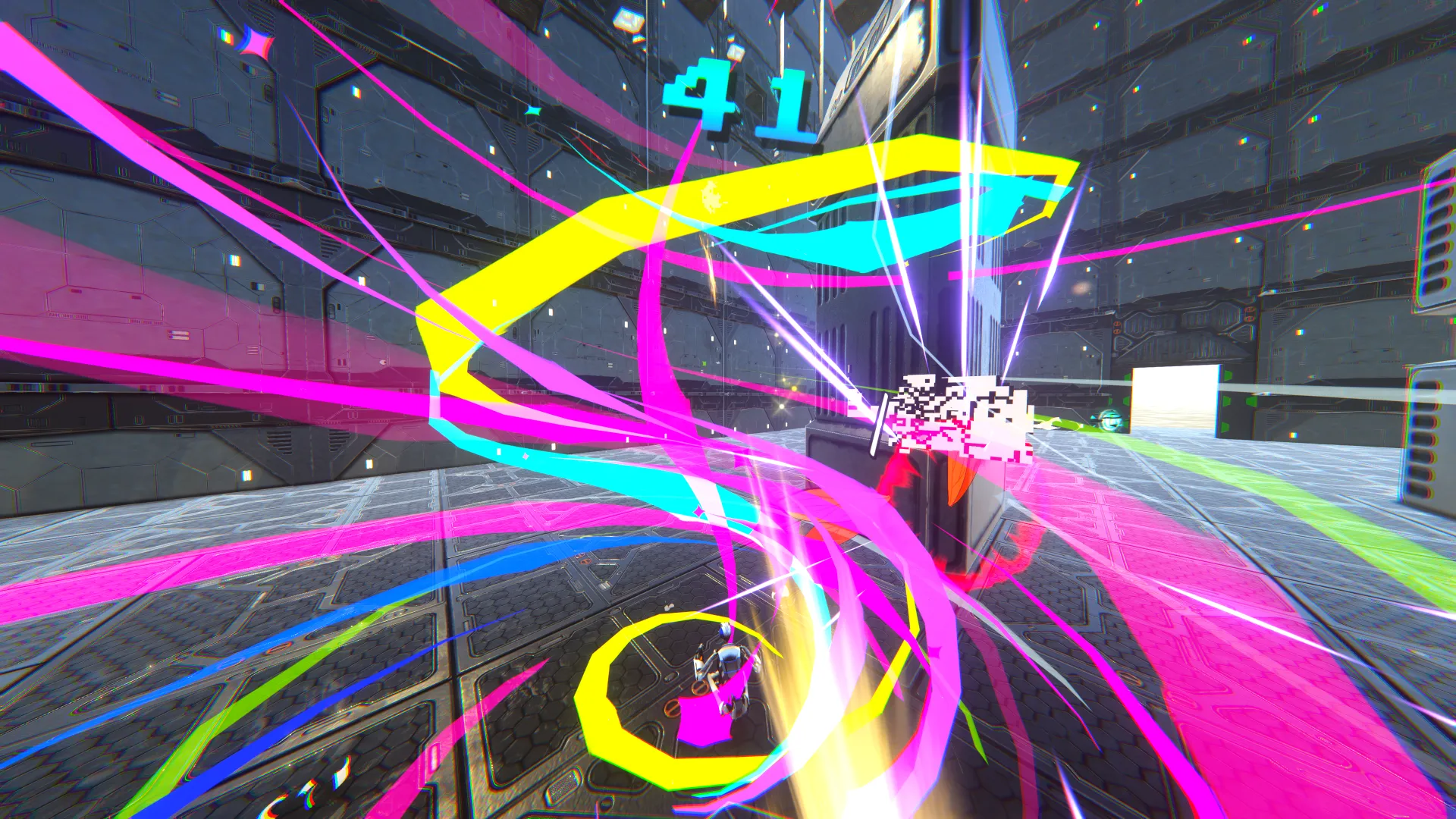 落下ダメージを攻撃エネルギーに変換するアンチインパクトシステムの画面